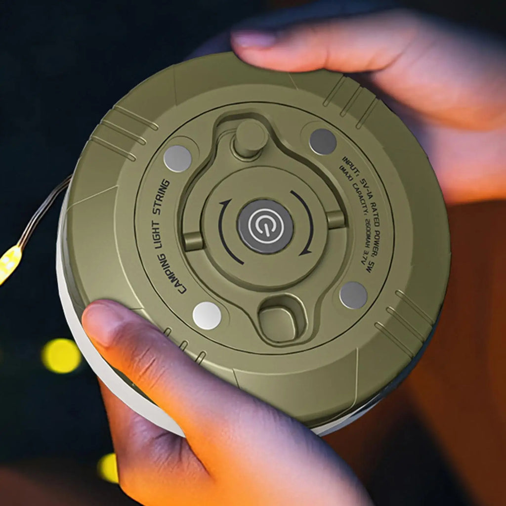 Retractable Camping String Lights 20m Type-c Rechargeable 2600mAh