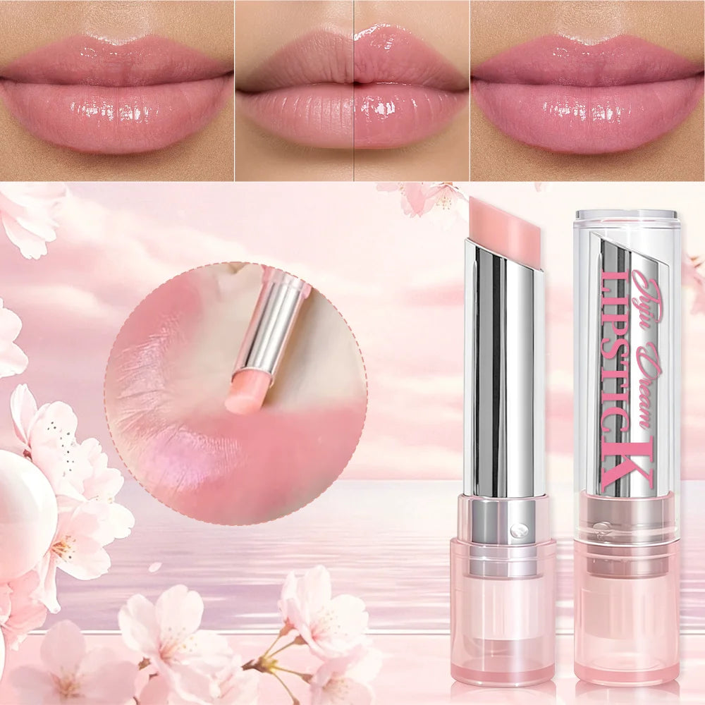 Pink Magic Lip Balm, Color-Changing Moisturizing Lipstick, Hydrating Gloss for Natural Daily Look Zpaxo