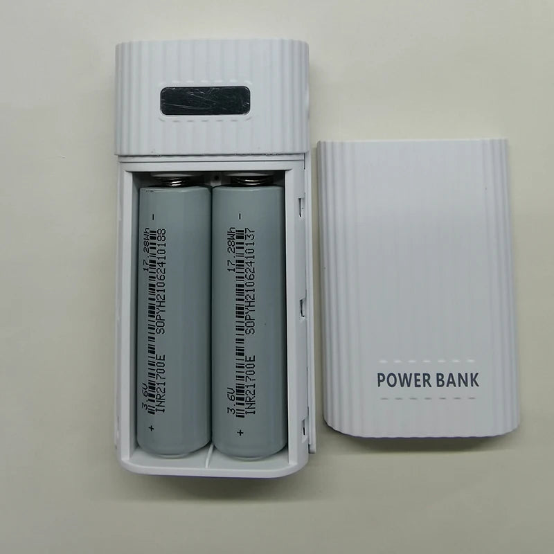 18650/18700/20700/21700 Battery Charger Adapter Battery Pack DIY Power Bank for iPhone Power Bank Case Box excluding battery Zpaxo