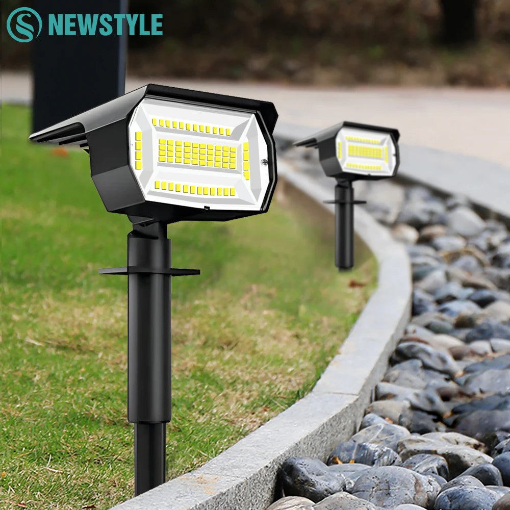 Outdoor 72 68 LED Solar Landscape Spotlights IP65 Waterproof Light 3 Zpaxo