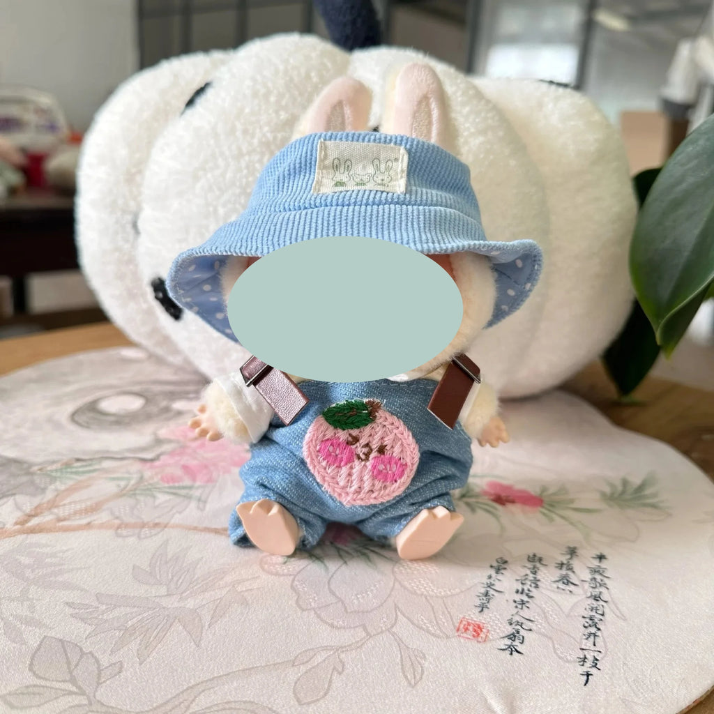 17cm Labubu Autumn Onesie & Hat Set – Kpop Doll Outfit Doll Outfit Set Zpaxo