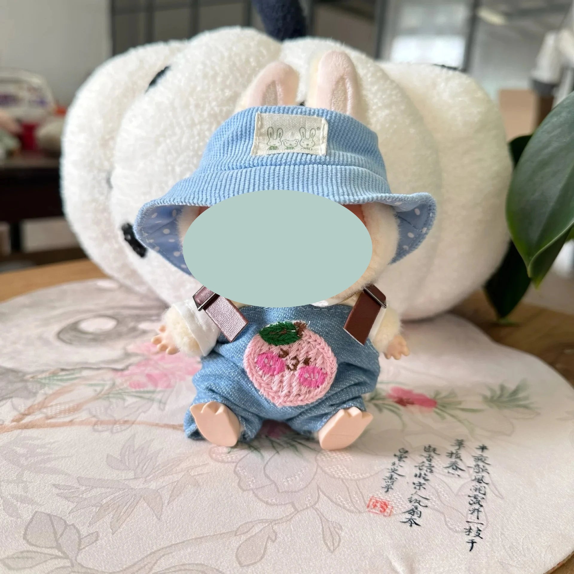 17cm Labubu Autumn Onesie & Hat Set – Kpop Doll Outfit Doll Outfit Set Zpaxo