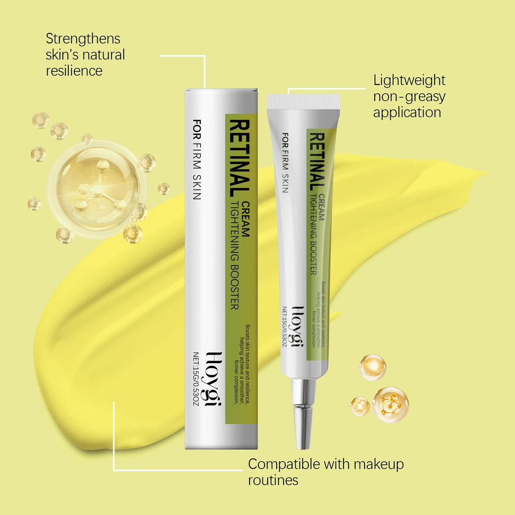 Hoygi 15g Retinol Eye Cream Gentle Renewing Formula for Delicate Eye Area Hydrates Improves Skin Texture Night Use Recommended Zpaxo