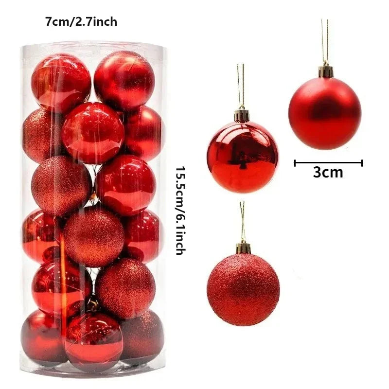 Shatterproof Christmas Ball Ornaments Durable Tree Hanging Decor