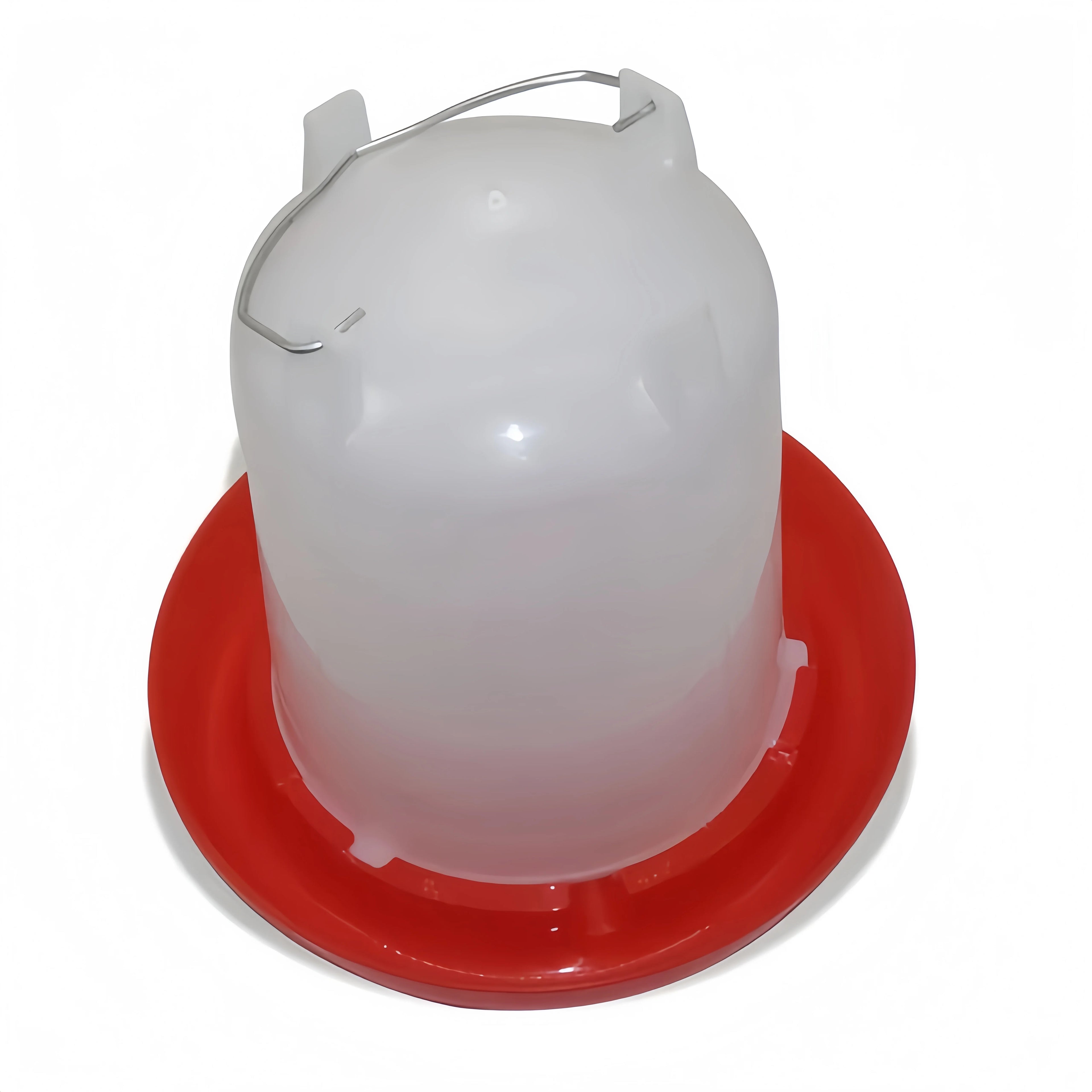 6L Automatic Chicken Coop Water Dispenser Chicken Water Dispenser Water Outlet with Switch Plastic Poultry Drinking Bucket Zpaxo