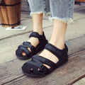Women's Round Closed Toe Hollow Out Breathable Sandals 2026 Summer Zpaxo black 35