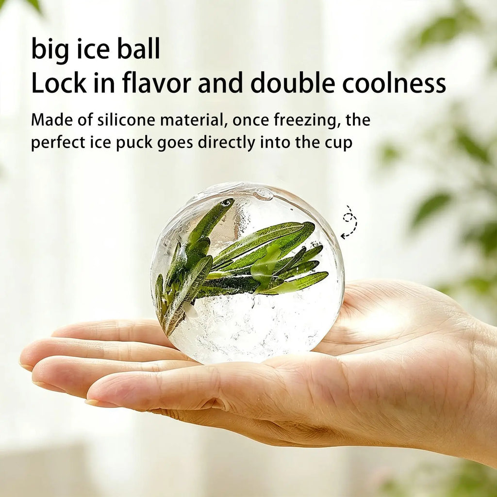 Foldable Ice Tray Cup Silicone Mold Straw Portable Iced Coffee Maker
