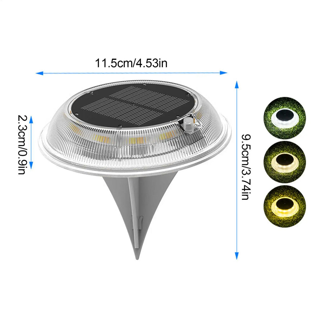 Solar Ground Lights Outdoor Waterproof Fully Transparent Lamp Pathway