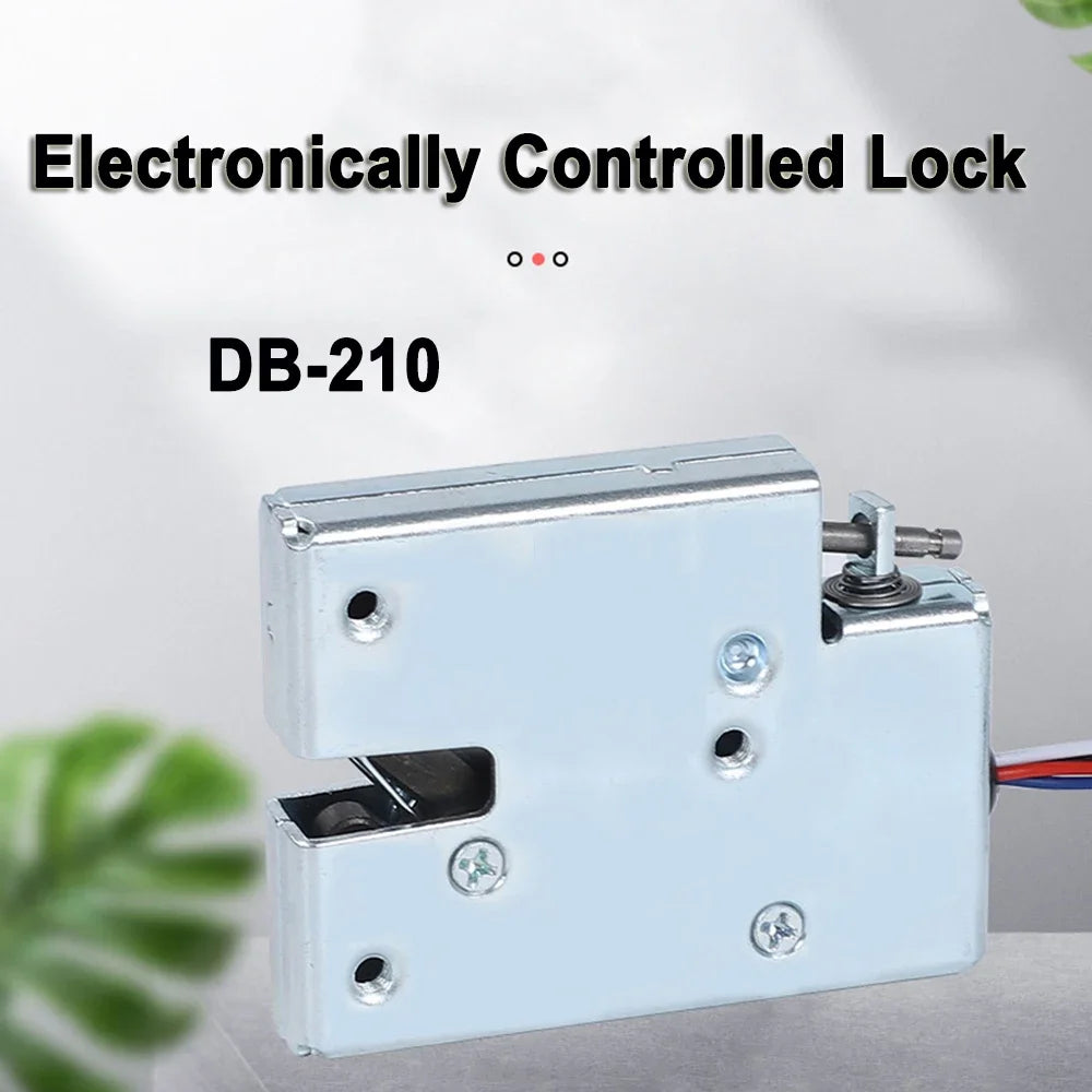 12V Electronic Lock Catch 2.5A Door Gate Release Assembly Solenoid Access Control Long Service Life Intelligent Electronic Lock Zpaxo