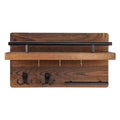 Key Holder Wall Mount Wooden Retro Decorative Hanger Wall Mounted Key Holder with Floating Shelf Hook for Coat Mail Entryway Zpaxo A China Mainland