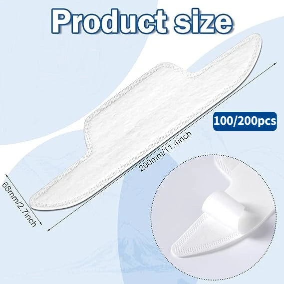 Disposable Collar Protectors for Shirts & Hats – 100/200 Pack