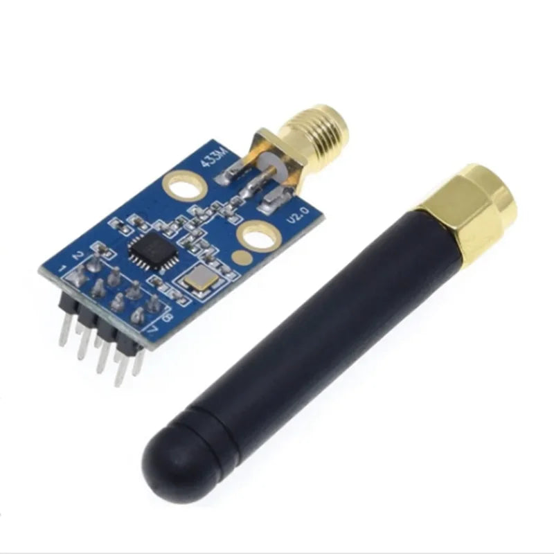 CC1101 wireless module 433M data transmission and reception module with antenna gain increased SMA+rubber rod antenna Zpaxo