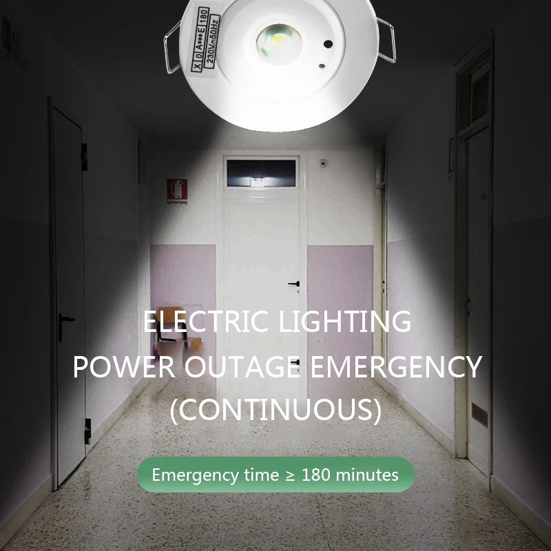 SHINEKNOT Emergency LED Downlight | Dual Function AC200-240V