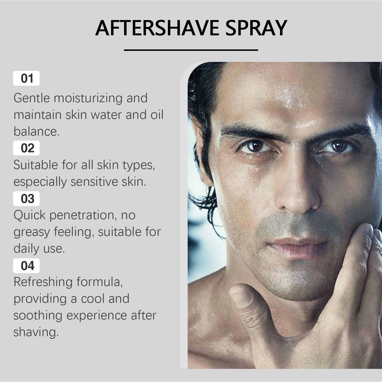 Men's Moisturizing Aftershave Spray – Soothe Redness & Hydrate Aftershave Spray Zpaxo