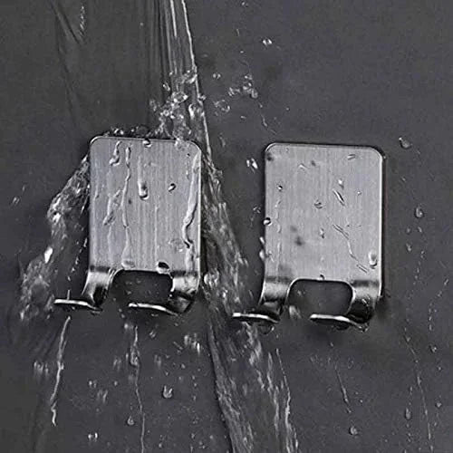 2-Pack Stainless Steel Razor Holder Stand & Bathroom Organizer