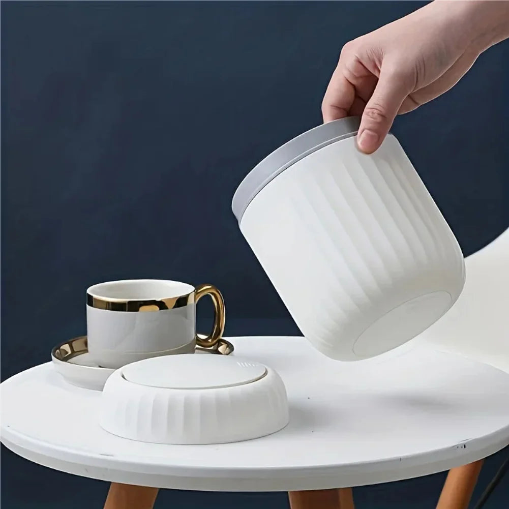 Mini Desktop Trash Can with Lid Garbage Waste Bin Organizer Bedroom Office Desk Storage Box Made Durable Plastic Home Supplies Zpaxo