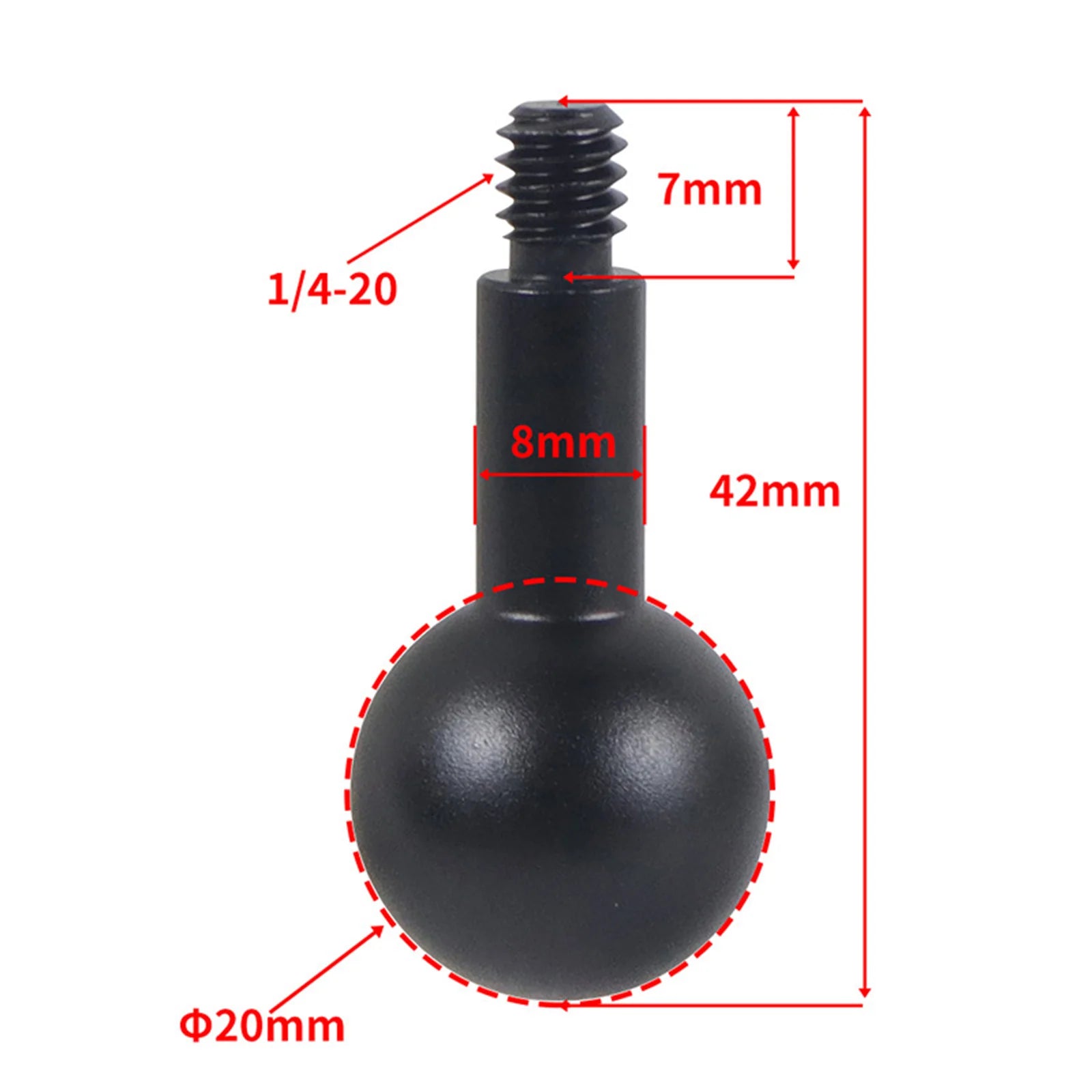 Ball Head Mount 1 4 Screw Adapter Camera Bracket Male Thread Ballhead