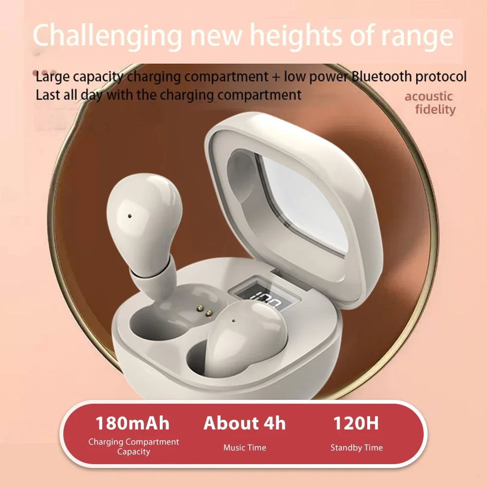 Mini Headphones Invisible Bluetooth 5 3 Earphones TWS Wireless In-ear