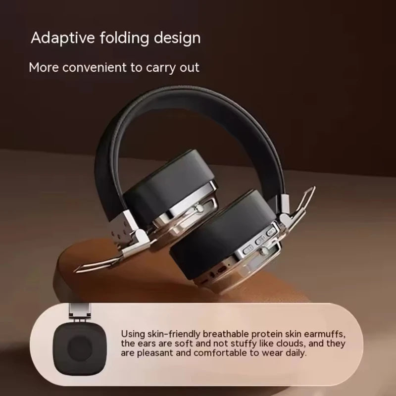 2025 New 5.3 Foldable Wireless Bluetooth Headsets Headset Gamer Choice Retro Over Ear Headphones DJ Stereo Sounds Bluetooth Zpaxo