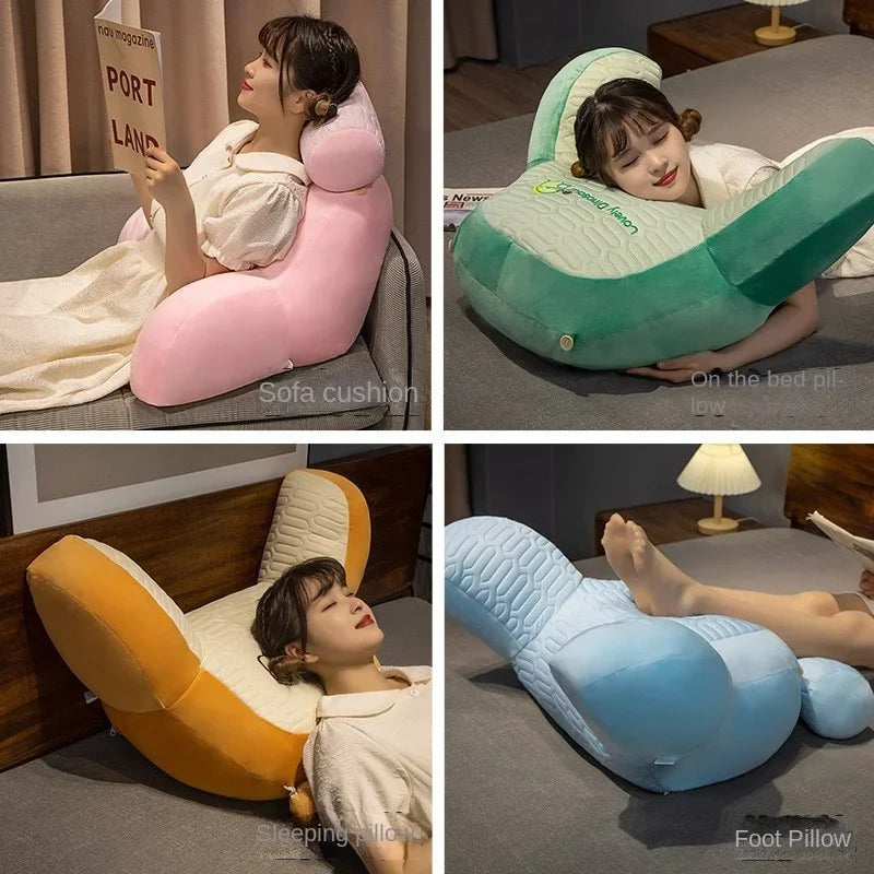 Warming Latex Headboard Cushion Soft Bag Waist Support Pillow Large
