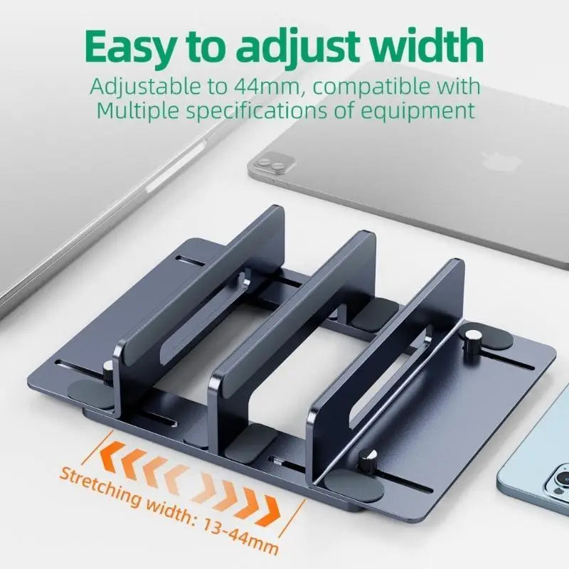 652F Vertical Laptop Holder Desk Organise Laptops Tablets Storage Zpaxo