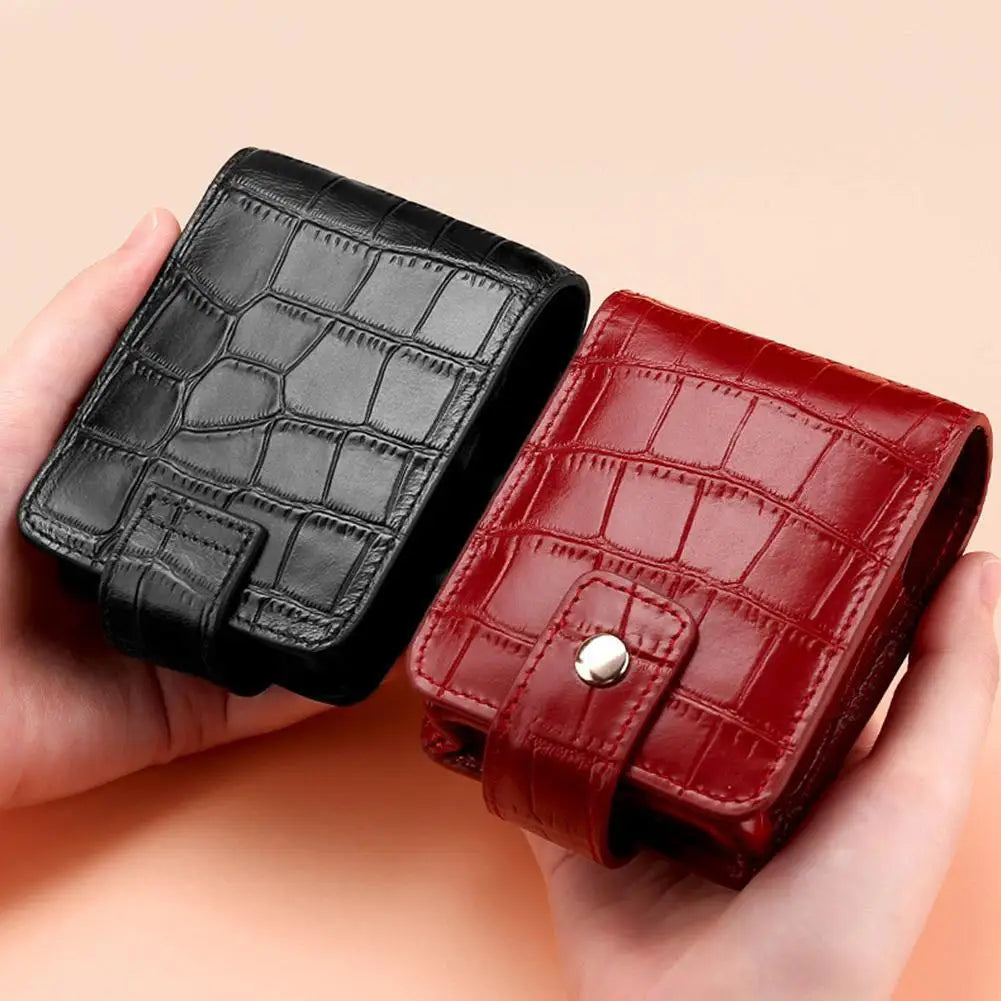 1/3PCS PU Leather Lipstick Bag Women Travel Cosmetic Bag with Mirror Small Storage Bags Portable Makeup Bag Mini Toiletry Organi Zpaxo