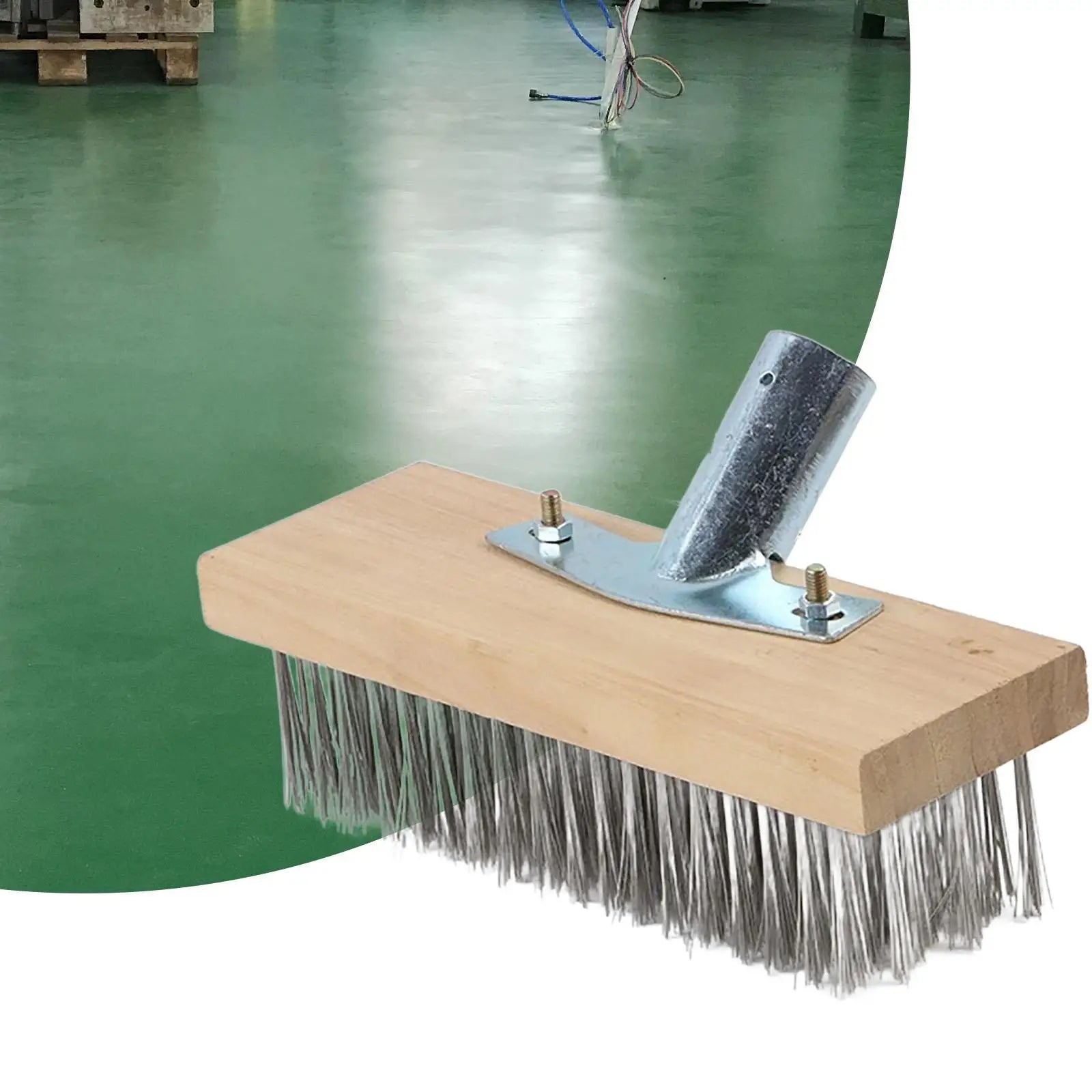 Wire Broom, Wire Deck Brush, Removes Wire Scratches, Cleaning Brushes, Metal Zpaxo 20cm with Adapter