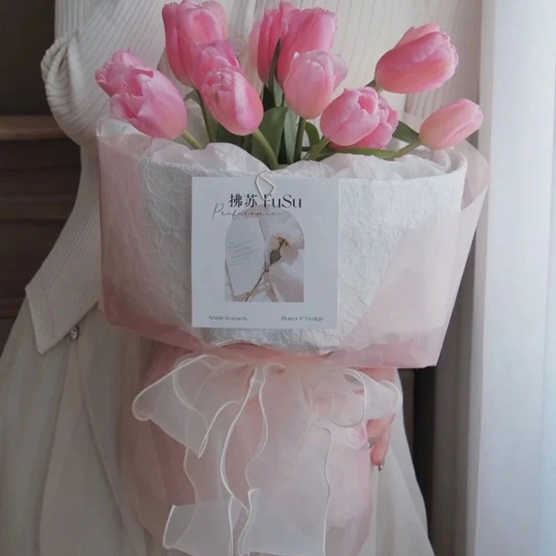 Kraft Paper Flowers Rose Package Lining Wrapping Flower Shop Zpaxo