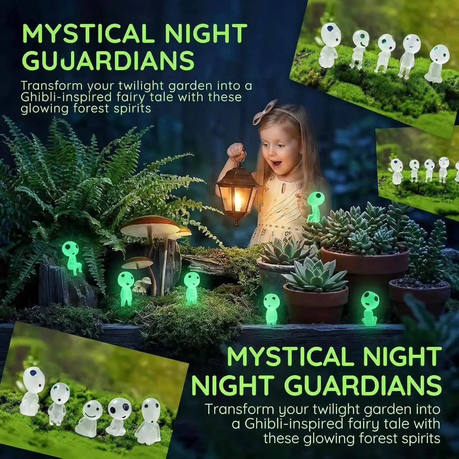 Fairy Garden Accessories Tree Elves Glow Dark Alien Decor Miniature