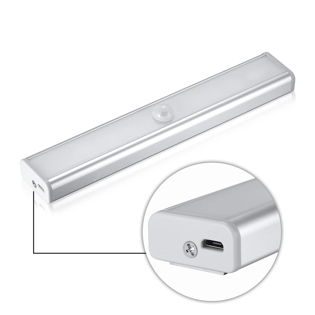 Drill-Free Magnetic Sensor Night Light USB Rechargeable for Closet Hallway Bedroom Automatic Induction Installation Zpaxo