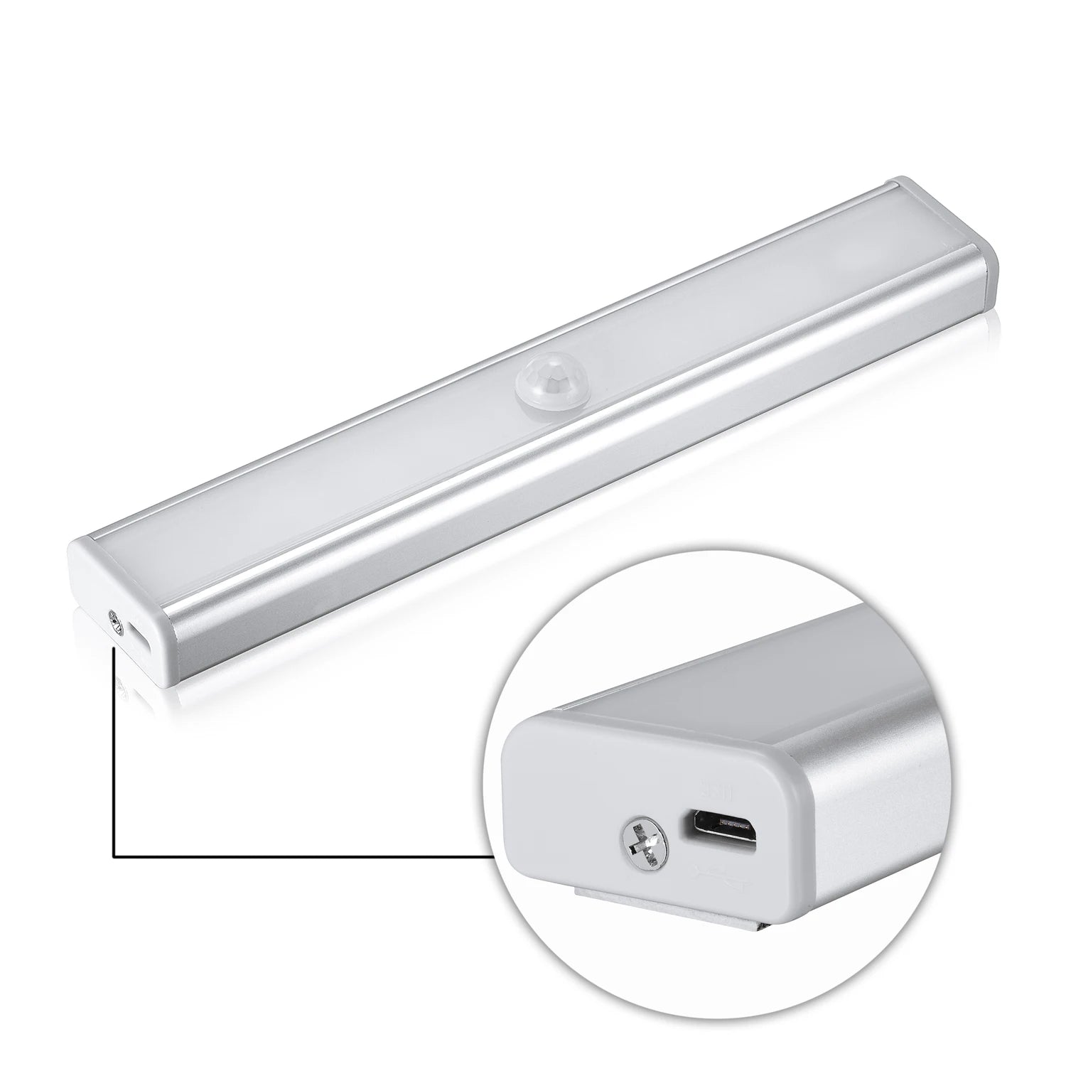 Drill-Free Magnetic Sensor Night Light USB Rechargeable for Closet Hallway Bedroom Automatic Induction Installation Zpaxo
