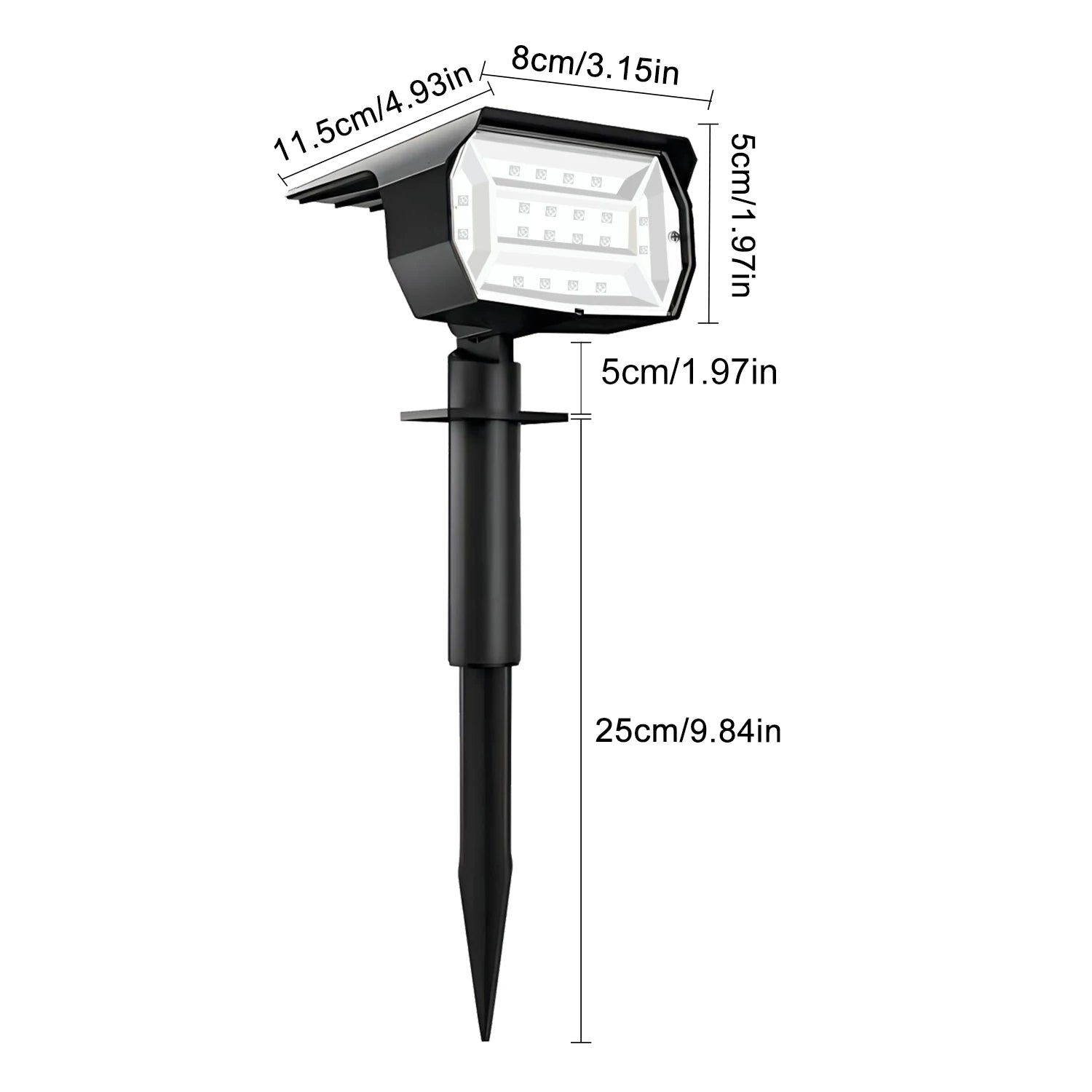 20LEDs RGB Solar Light Outdoors Landscape Spotlights Changing 1 Zpaxo