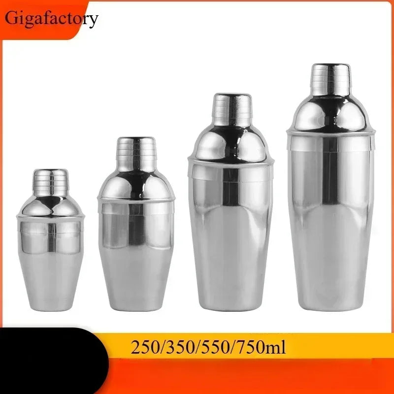 2025 Hot 250/350/550/750ml Stainless Steel Cocktail Shaker Wine Mixer Cocktail Shaker Professional Barware Party Bar Tools Zpaxo 550ml