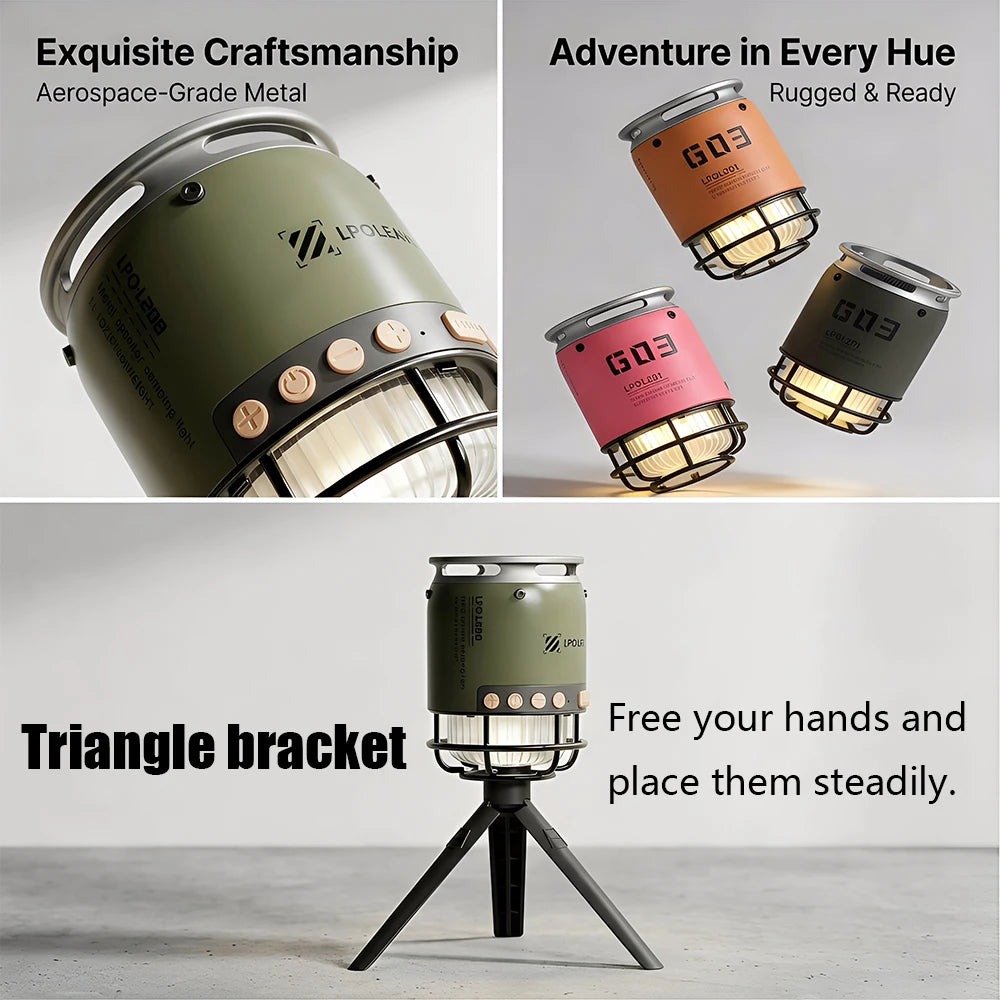 Mini Portable Outdoor Camping Bluetooth Speaker Wireless Column 5W Zpaxo