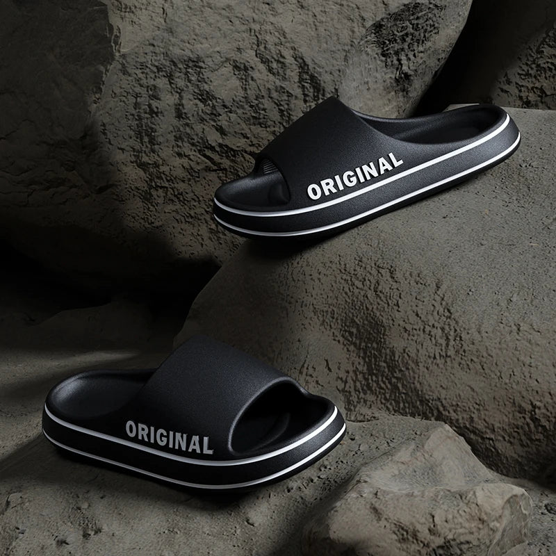 Mens Thick Sole Indoor Bathroom Anti Slip Shoes Summer Couple Sandals