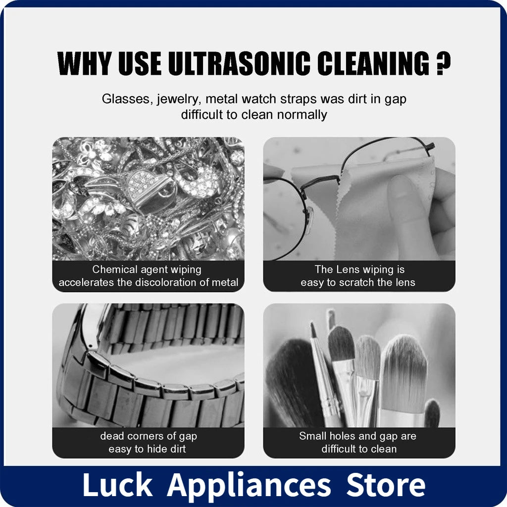 Portable Household Cleaning Machine Clean Pod Ultrasonic Cleaner