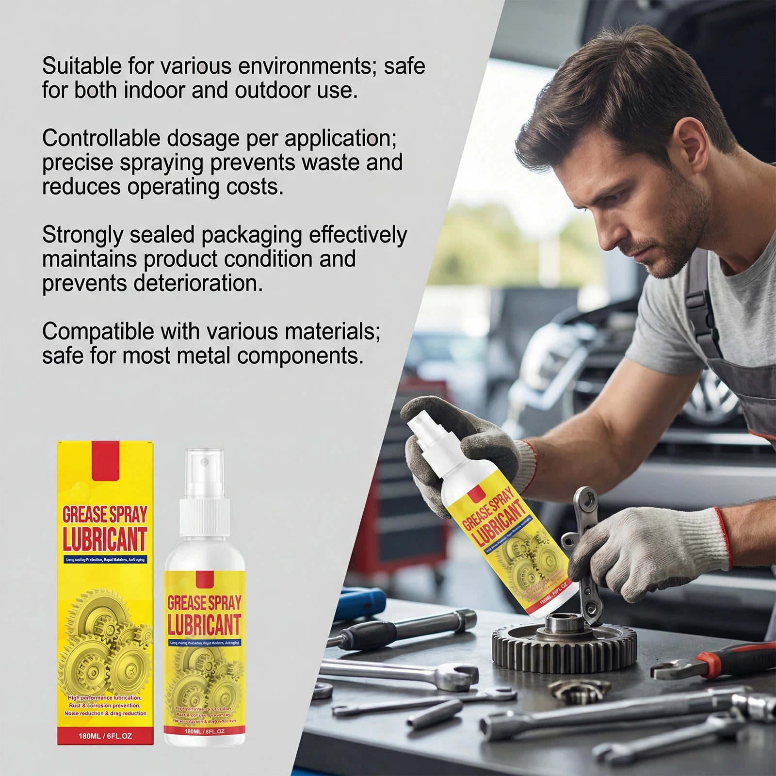 Rust Remover Lubricant Spray Multi Purpose Anti Rust Lubrication Smooth Operation For Auto Parts Home Tools Cleaning Maintenance Zpaxo