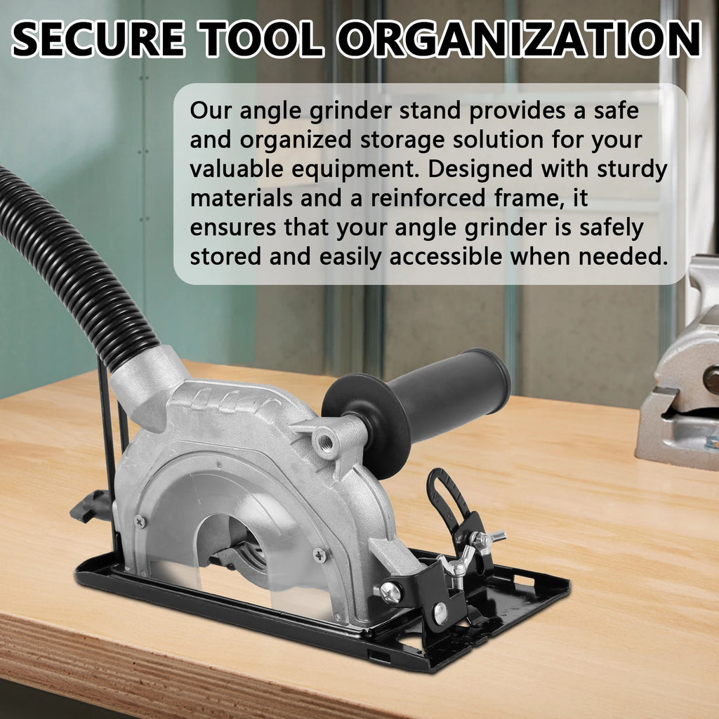 125 Types Angle Grinder Balance Bracket Converter to Heavy Duty Cutting Machine Tools Protection Cover Carpenter Builders w/Base Zpaxo
