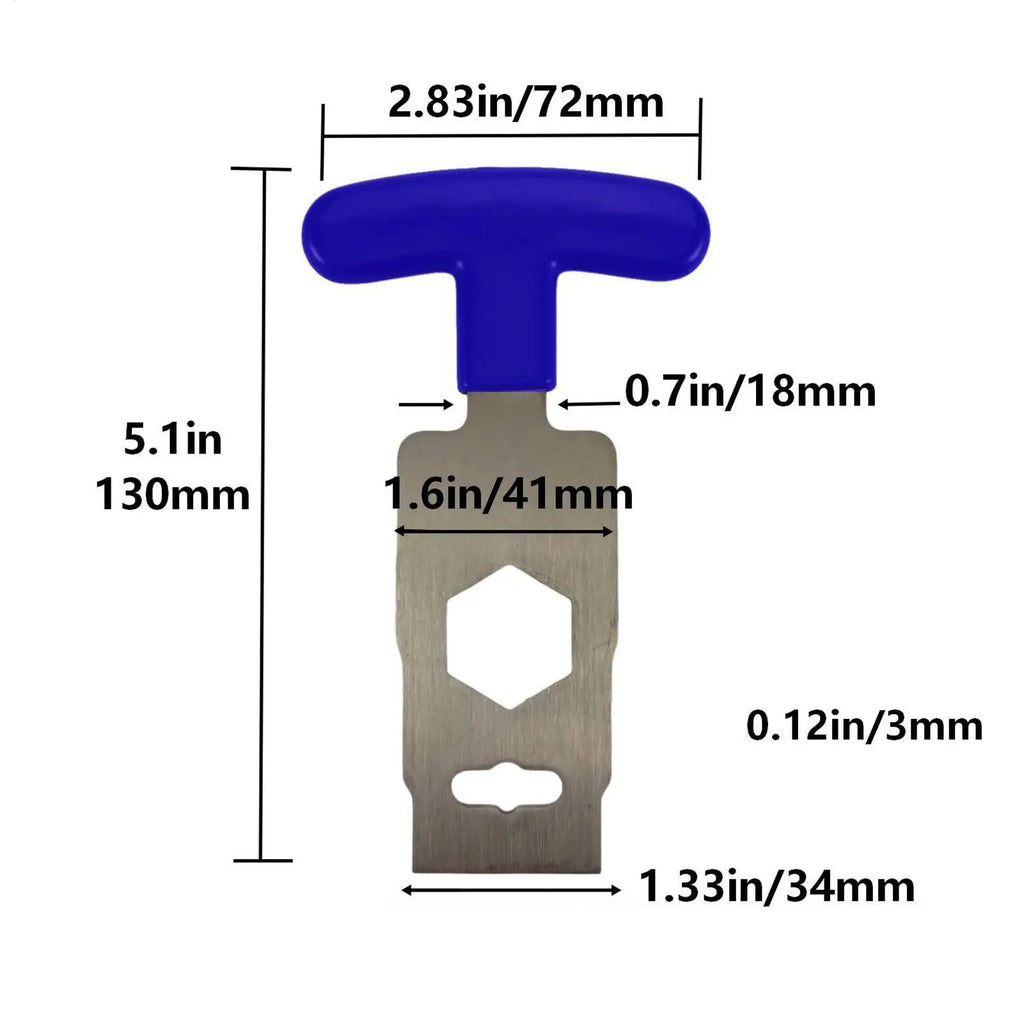 Portable Pool Plug Removal Tool Directional Grip Wrench Spa Backflow