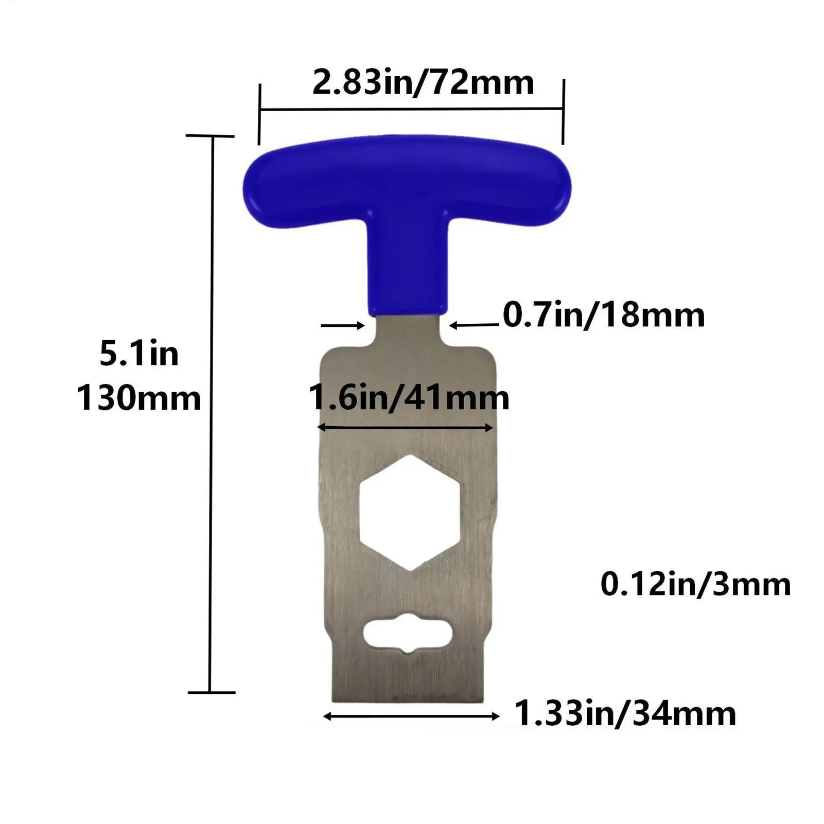Portable Pool Plug Removal Tool Directional Grip Wrench Spa Backflow