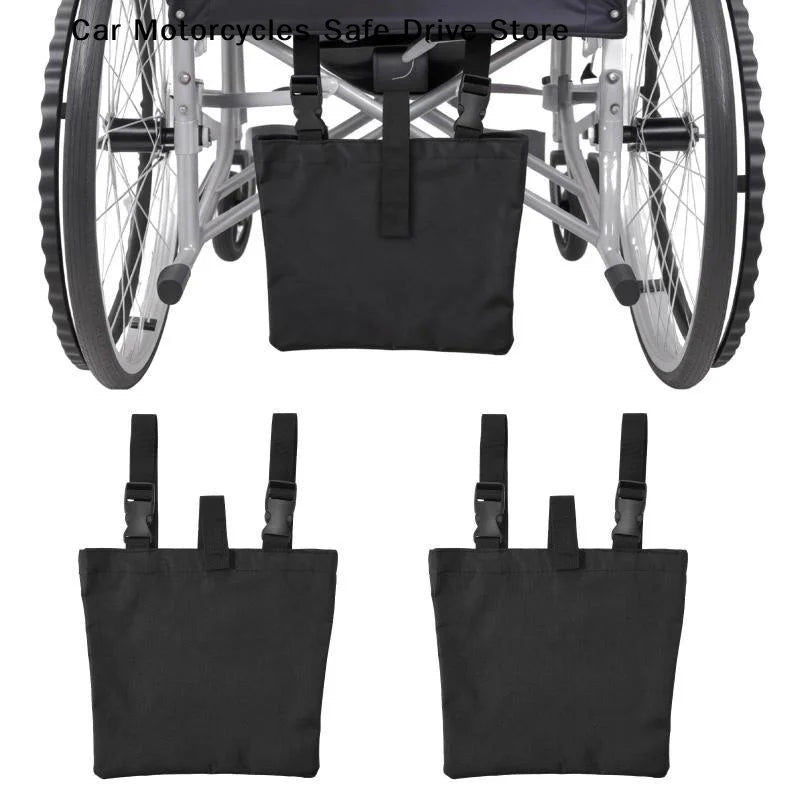M1Pcs Waterproof Oxford Wheelchair Hanging Storage Bag Adjustable