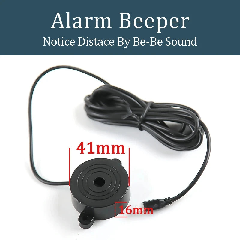 4 Sensors Buzzer Car Parking Sensor Reverse Backup Radar Sound Alert