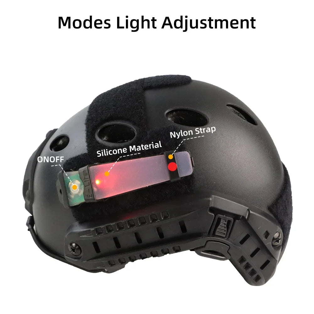 FMA Helmet Safety Flashing Light IR Strobe Waterproof Outdoor Zpaxo
