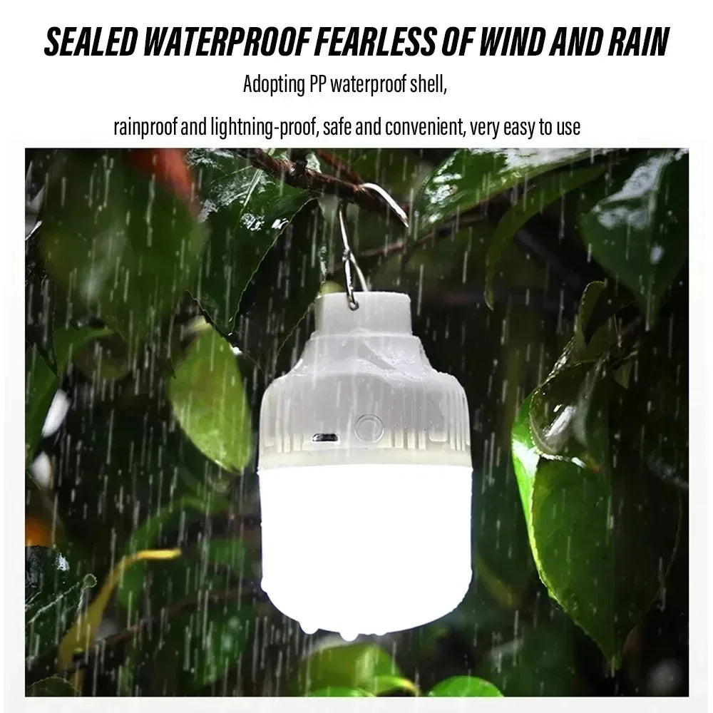 1-10PCS USB Rechargeable LED Camping Light Waterproof Portable High Power Outdoor Lantern for Hiking BBQ Emergency Hunting Zpaxo