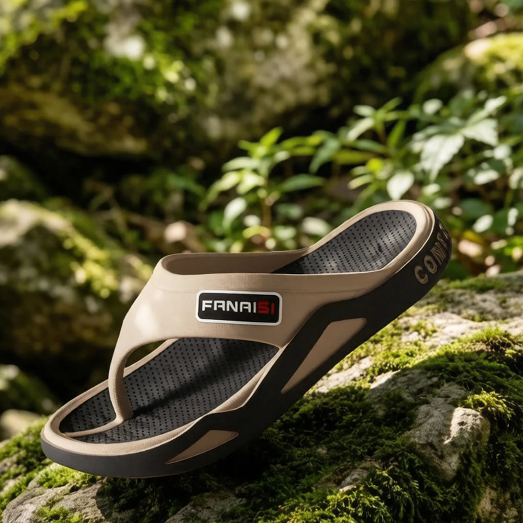 Men's Summer Sandals Non-slip Indoor Bathroom Slides Trendy Flip