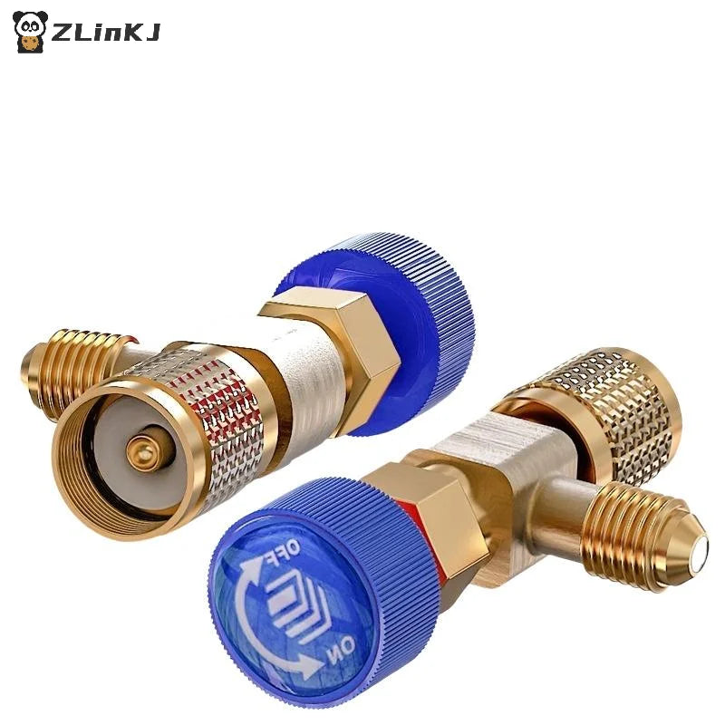 R410A R22 Car Air Conditioning Refrigerant Adapter Liquid Safety Zpaxo