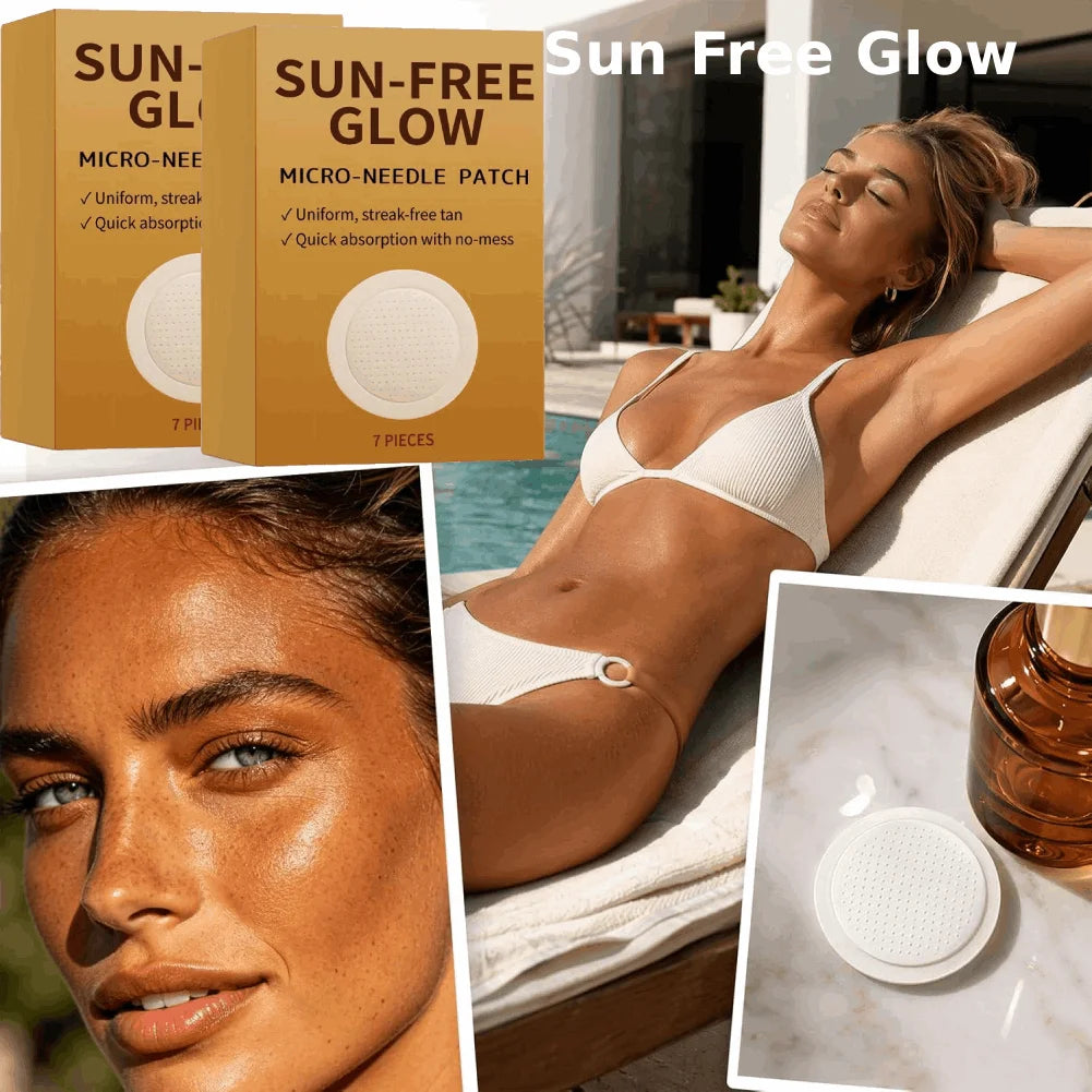 7-Piece Sunless Tanning Patches | Safe Micro-Needle Body Care Self Tanning Patches Zpaxo
