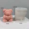 3D Bear Hug Love Silicone Candle Molds Diy Cute Bear Pet Candle Making Supplies Handmade Soap Plaster Resin Mold Home Decor Gift Zpaxo 83001746