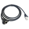 8Pin RJ45 Extension Cable Male Female Connector Ethernet LAN Network