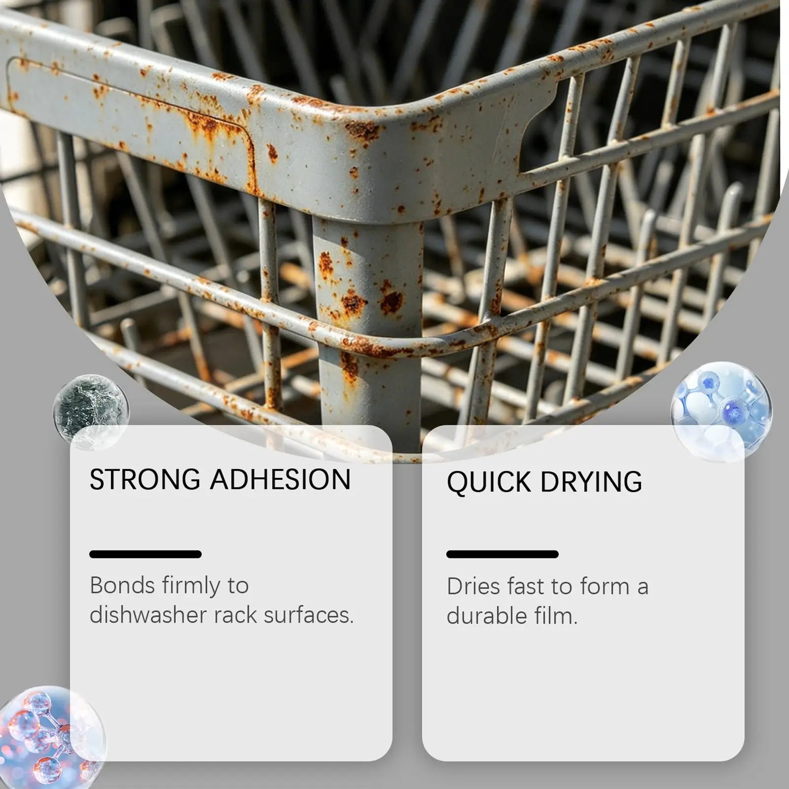 Dishwasher Rack Repair Rubber Rust Remover Coating Tine Restorer